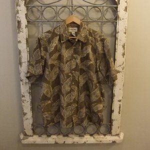 COOKE STREET MENS S/S HAWAIIAN ISLAND SHIRT-LARGE